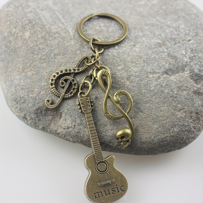 

1pc Guitar Shaped Key Chain Key Ring Car Key Chain Pendant, Ideal For Gifts