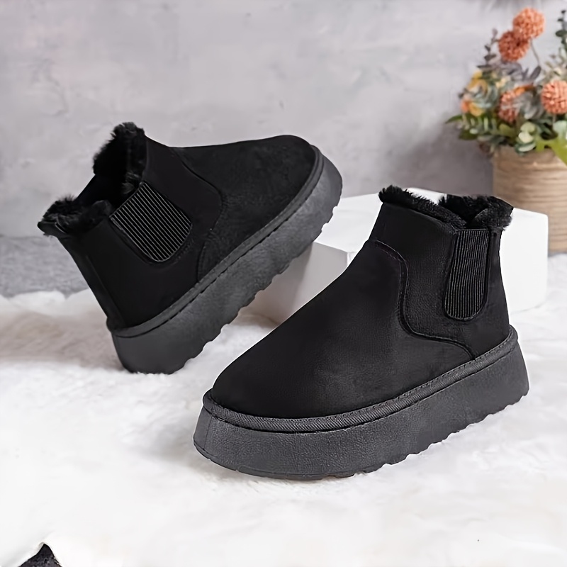 

Fleece-lined 's Ankle Boots - -on, , Toe In