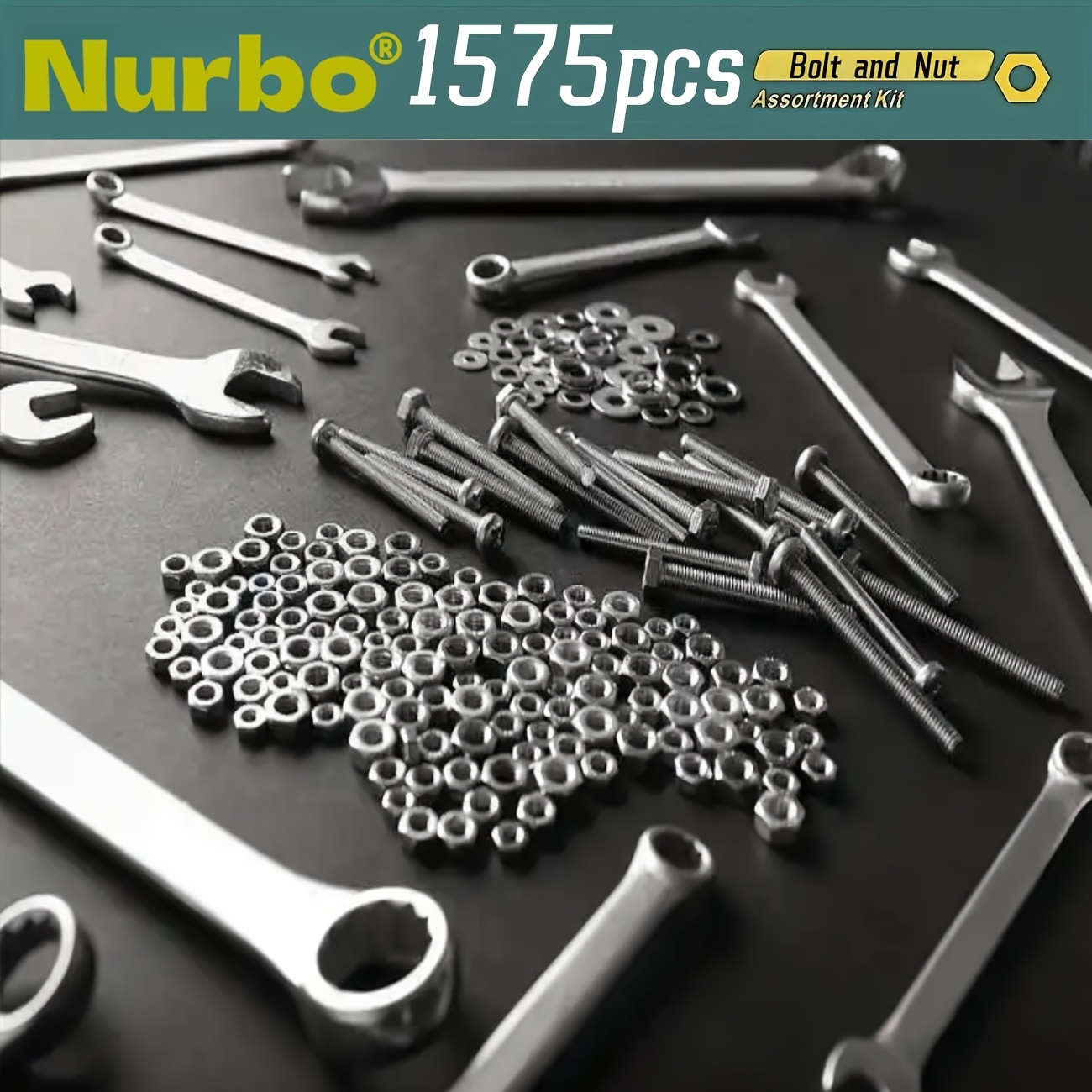 Juego de 1575 piezas de tuercas y tornillos, acero inoxidable, cabezas Phillips y planas, con varias tuercas, arandelas y caja organizadora de doble cara - Imagen 8