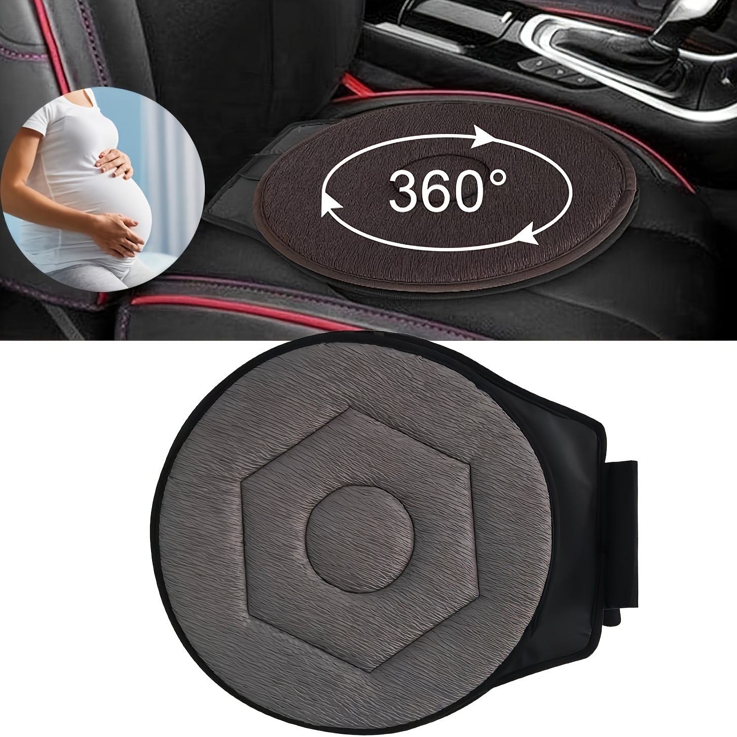 

360° Rotating For Car And - 1pc Portable Pad Polyester , And - Universal Fit Aid