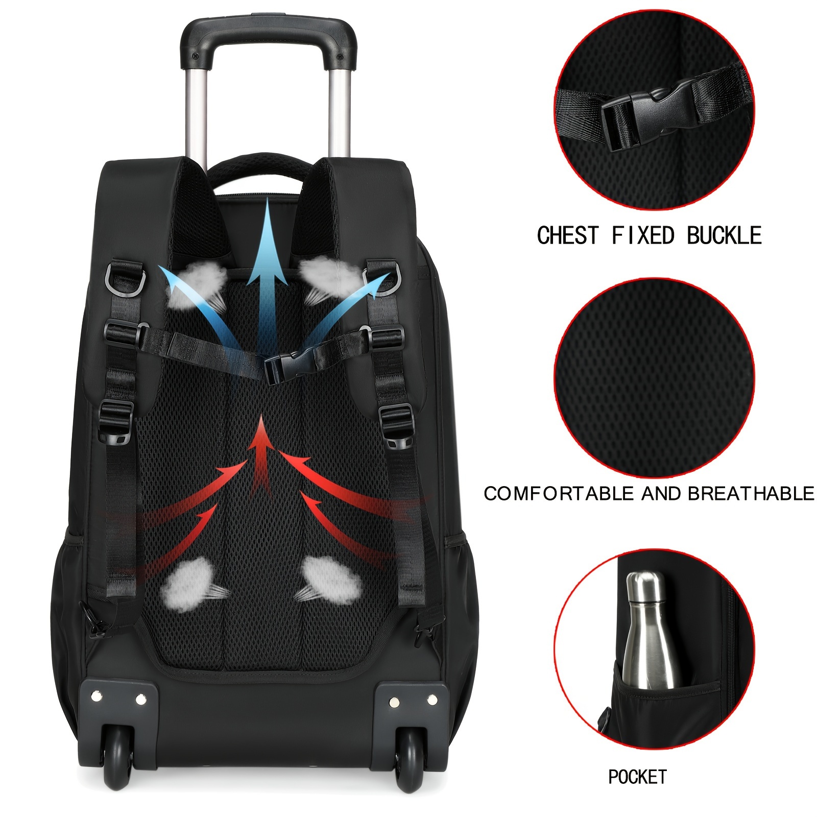 Carry On Luggage With Wheels MATEIN 17 Inch Water Resistant