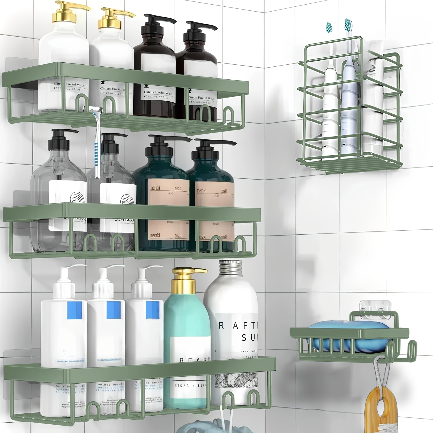 duschregale 5er pack klebende hngeregale dusche badezimmer - Temu Germany