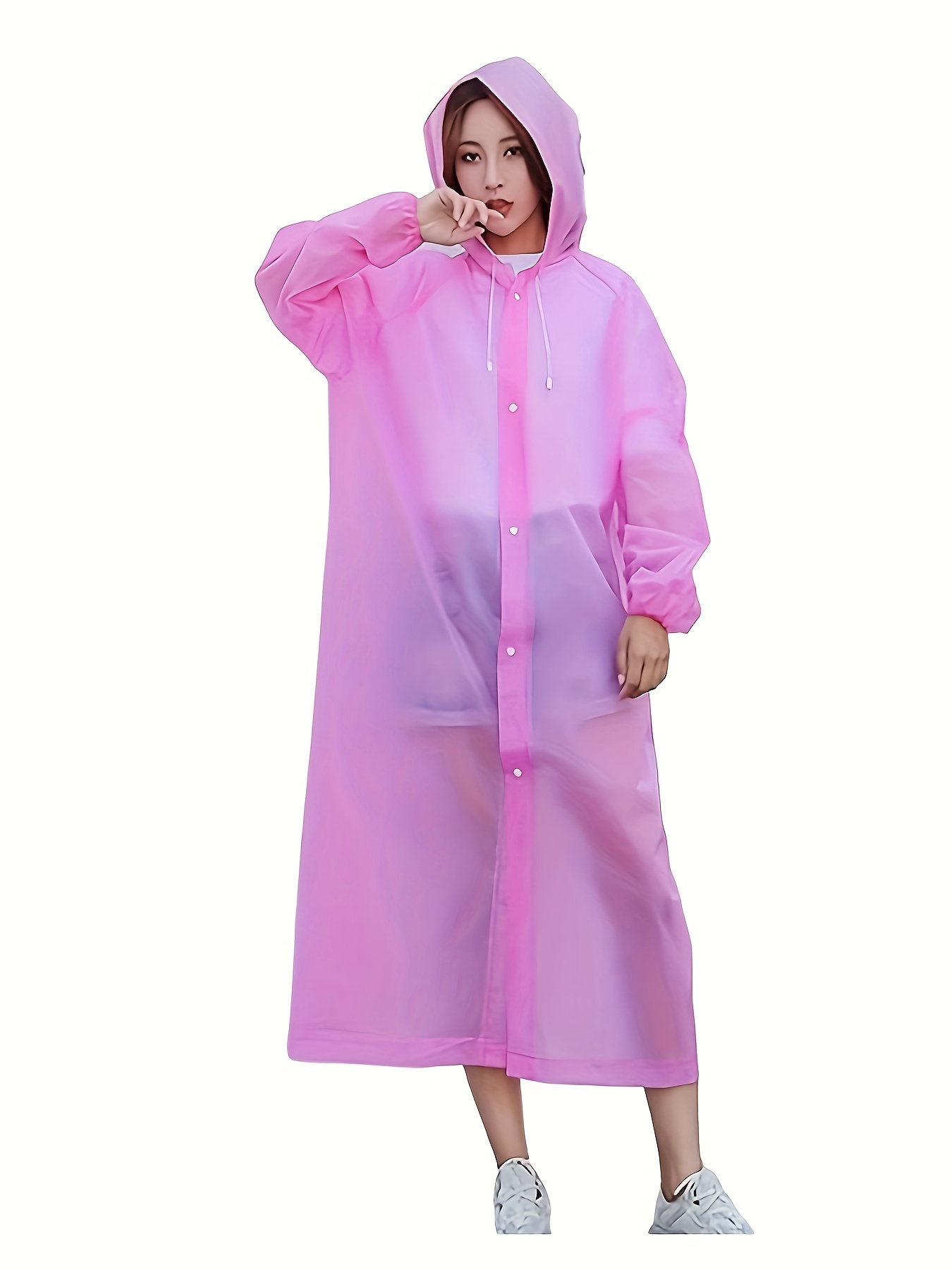 *meable para Mujeres y Hombres, Capa de Lluvia Gruesa Calidad, Poncho de  Lluvia con Capucha para Senderismo y
