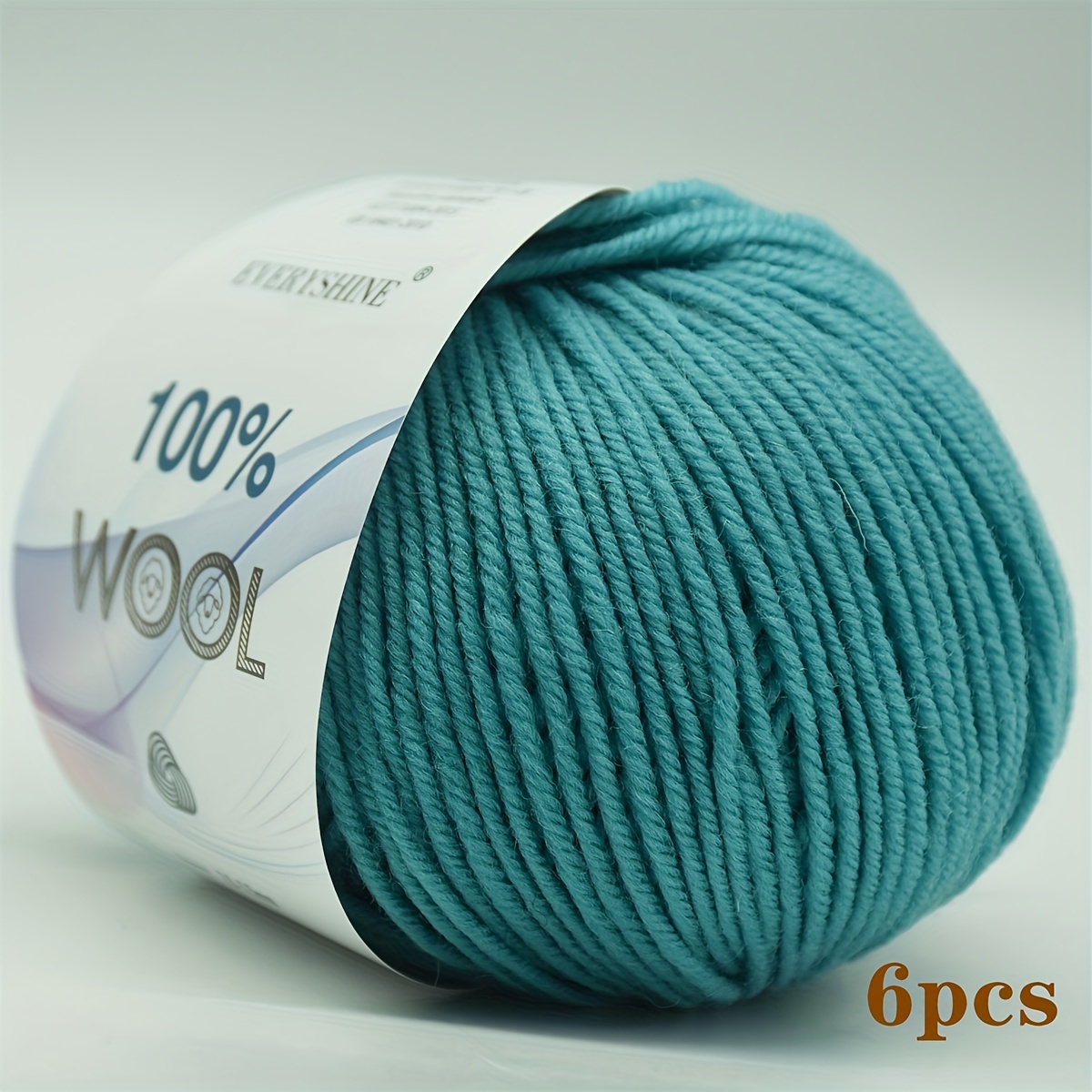 6pcs   wool yarn soft and warm crochet knitting wool   pack with assorted colors 1 76oz each for hats scarves sweaters hand weaving thread