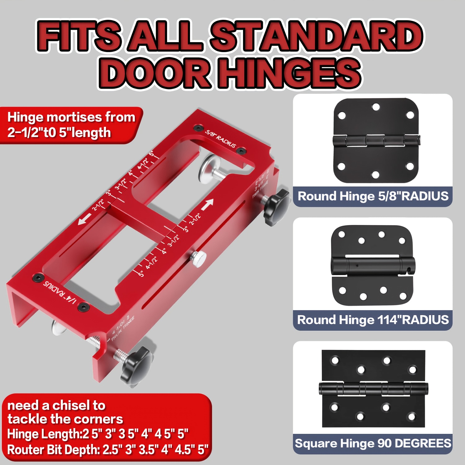 Aluminum Alloy Door Hinge Jig and Lock Installation Kit
