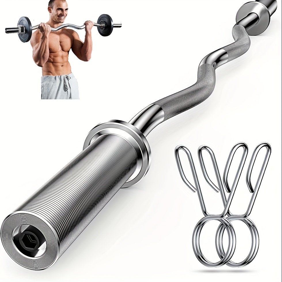 Barre De Traction Ergonomique En Acier – Boucle Renforcée, Pour Biceps Et Triceps, Fitness Maison Et Salle