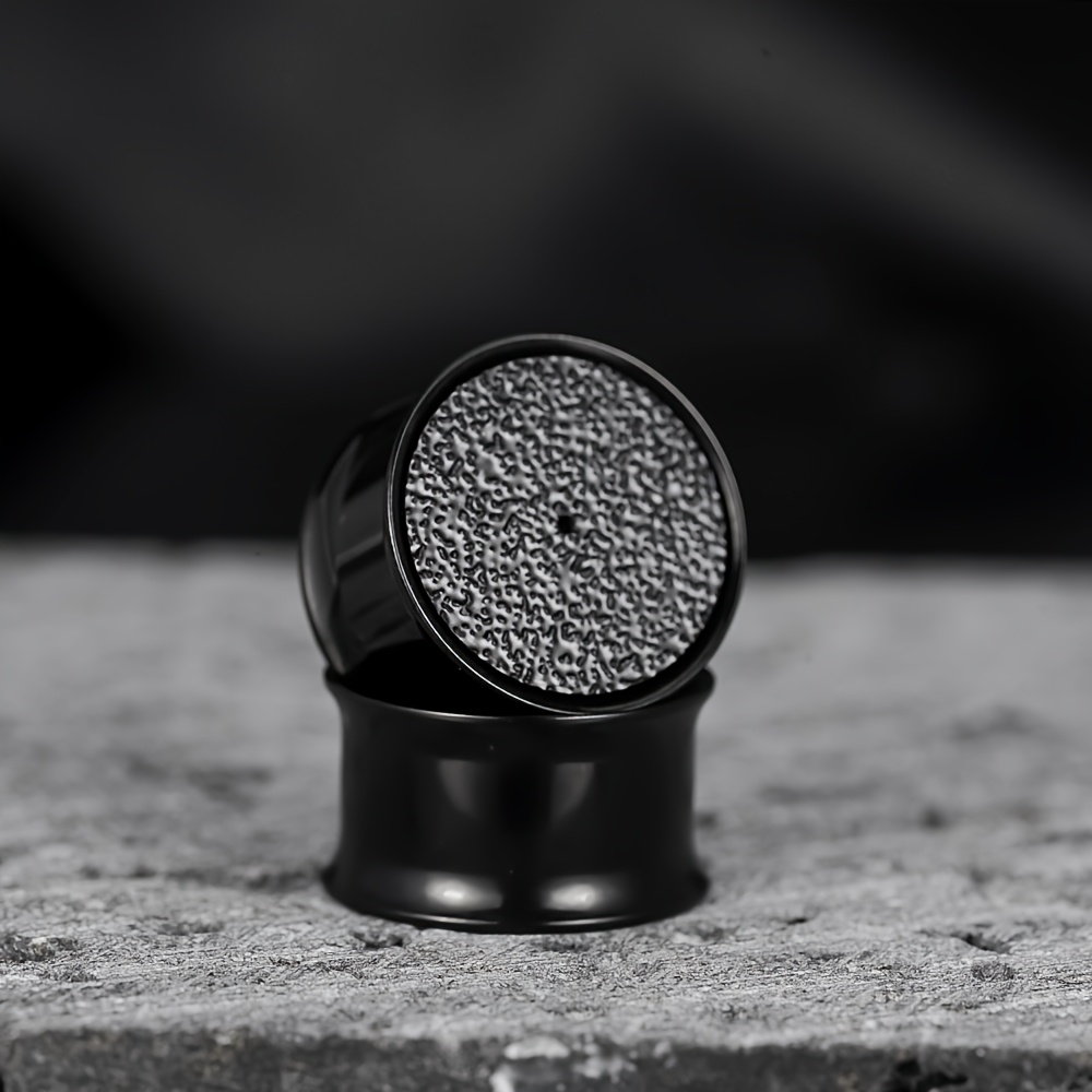 Image of 2pcs Diy For Stretched Ears Hollow Ear Tunnels Gauges Wear Any Regular Earrings & | Hypoallergenic Stainless Steel