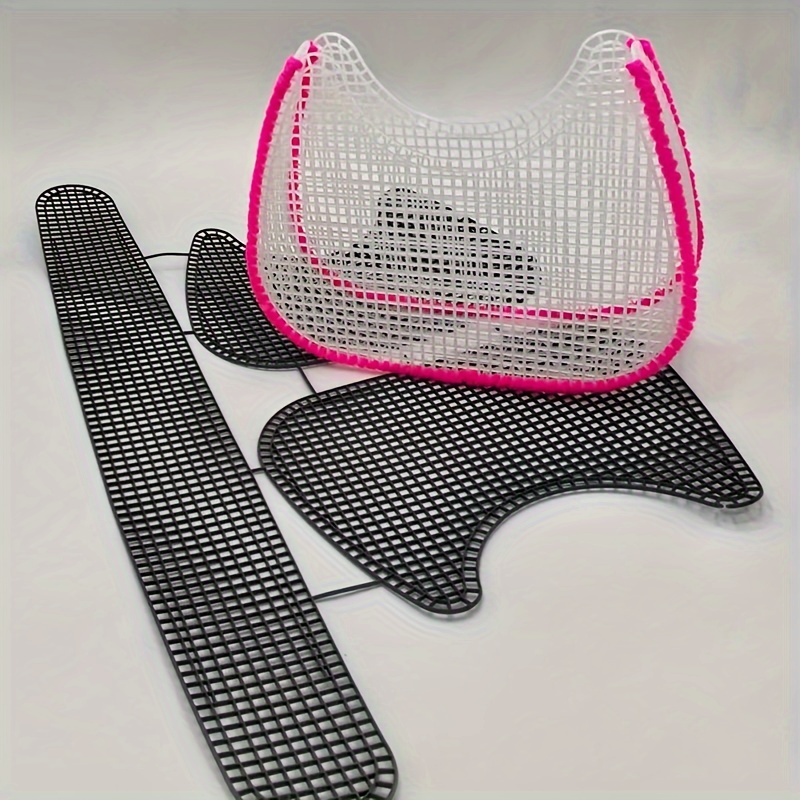 

Mesh Knitting Lining Sheet For Diy Underarm Bags – Pre-cut Plastic Weaving Accessories With Velvet Trim Tools, Hand Wash Only, Knitting Supplies | Creative Crafting | Plastic Mesh Sheet