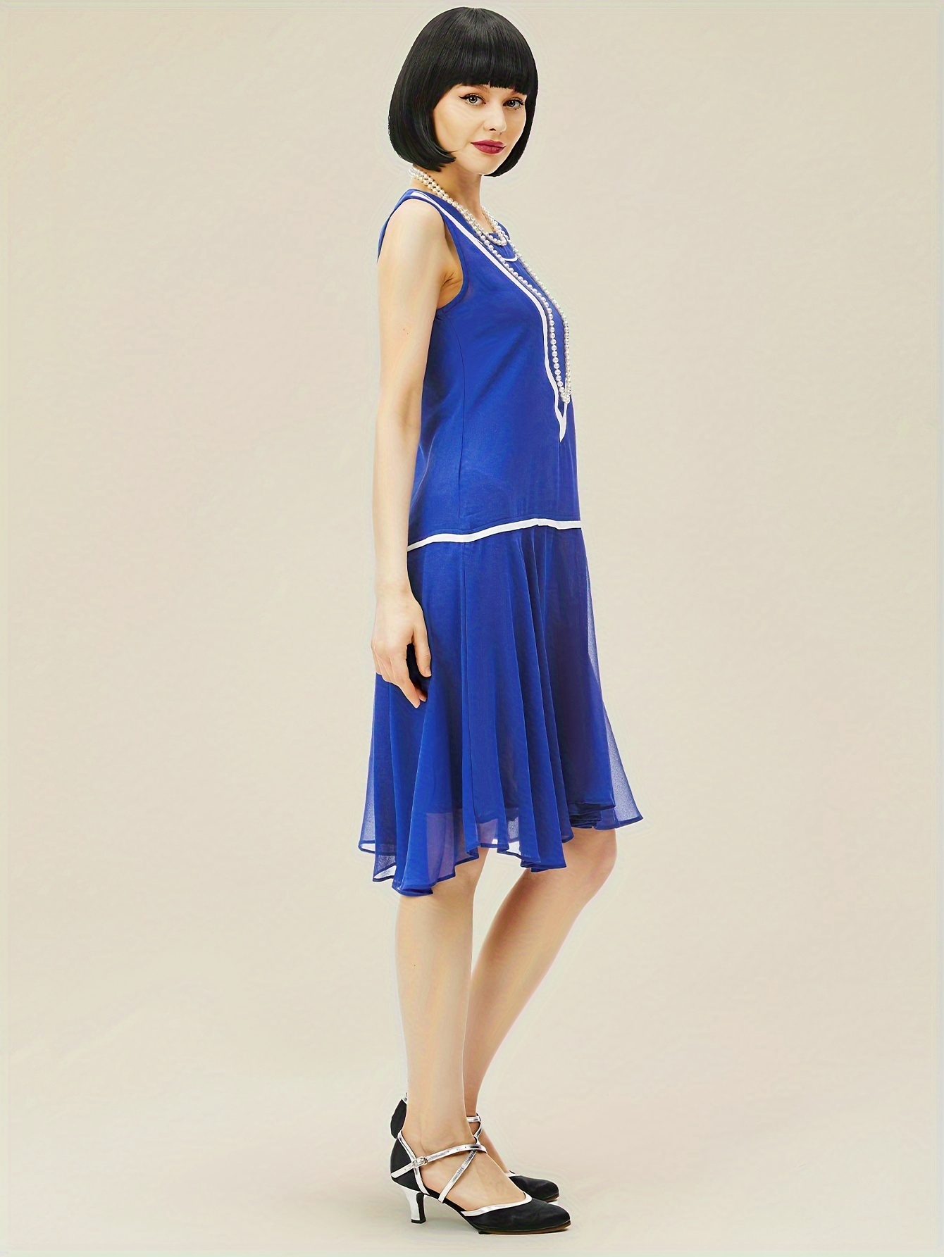 vintage flapper dress women 1920s inspired low waist - Temu