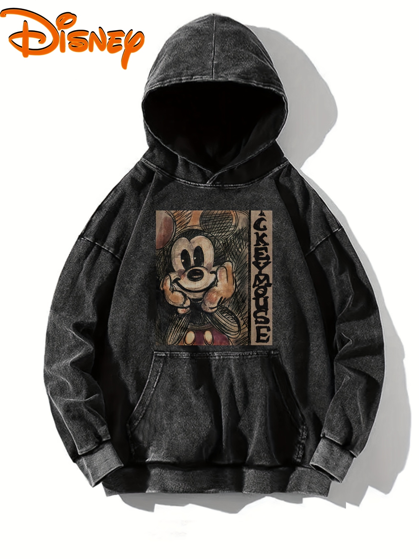 womens vintage inspired black hoodie with     oversized long sleeve sweatshirt for fall winter casual wear hoodie vintage style hoodie distressed texture   sweatshirt