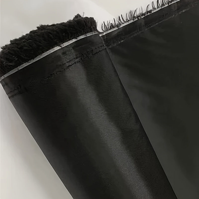 1pc elegant black polyester fabric smooth soft and glossy   for sofa covers storage bags luggage liners   decor ideal for diy crafts and sewing projects sewing fabric sophisticated texture smooth texture