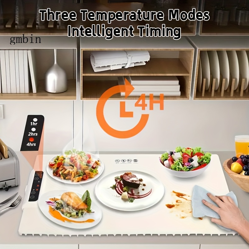 portable and foldable soft warming mat for home use multifunctional for keeping dishes warm and defrosting details 1