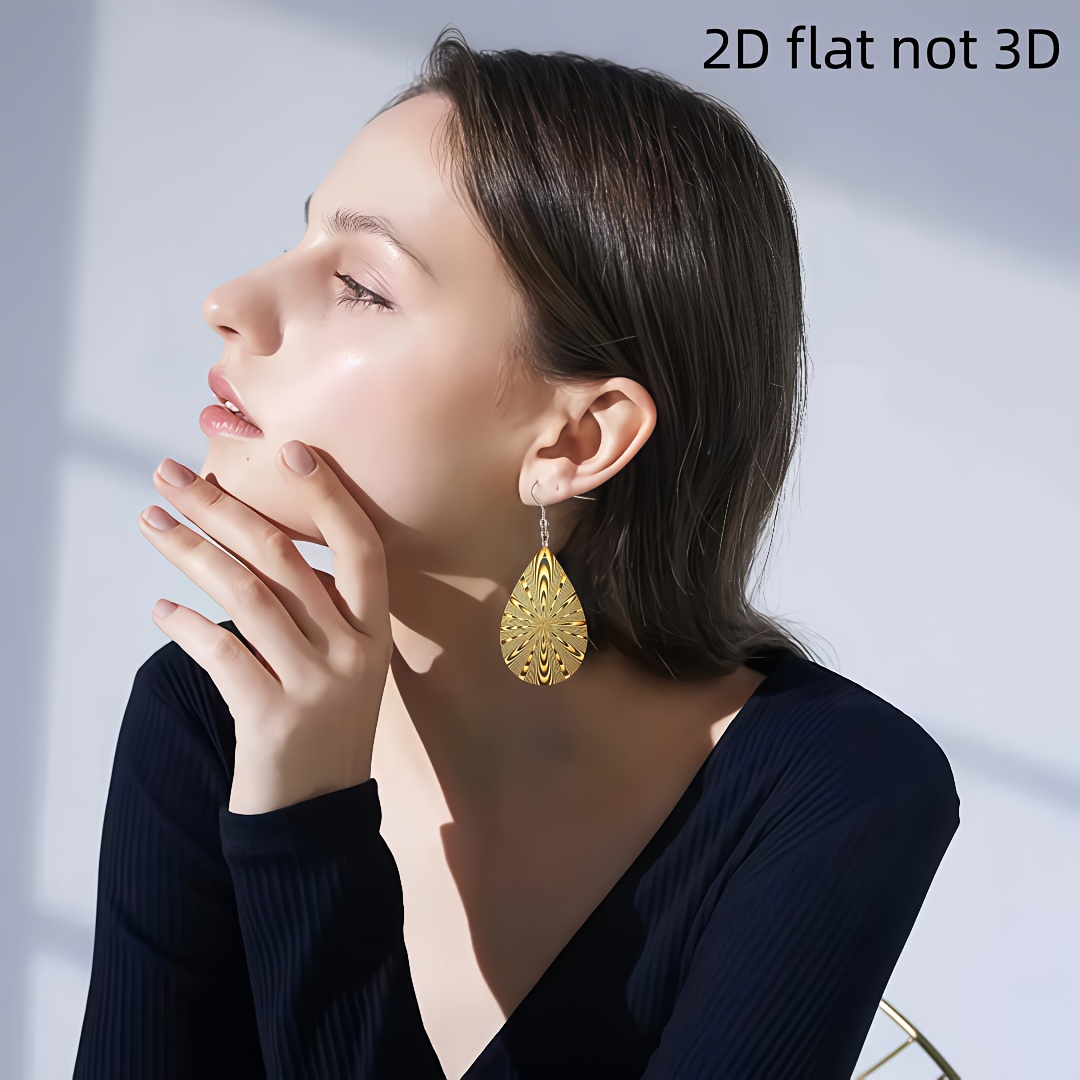 Bohemian Ocean-Style Teardrop Dangle Earrings for Women