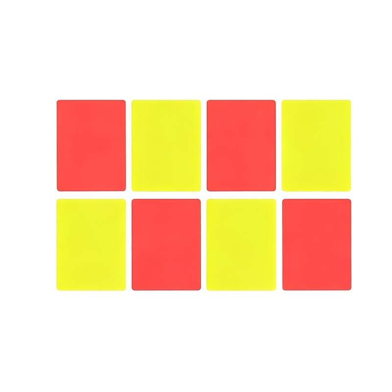 TEMU 8pcs Professional Soccer Referee Warning Cards With Pop-up Red/yellow Cards Suitable For Matches, Training, Tournaments - Instant Warning System