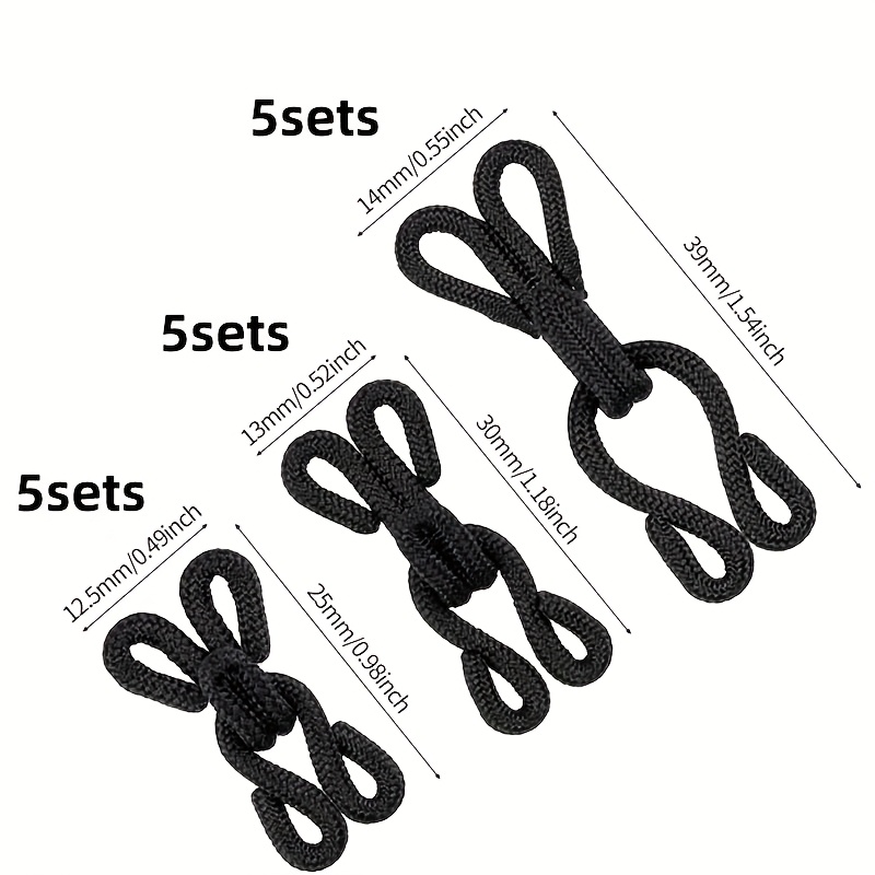 15 Sets Of Sewing Hooks And Eye-closing Bra Clothes Hooks, Small, Medium And Large, Suitable For Pants And Skirt Sewing Diy