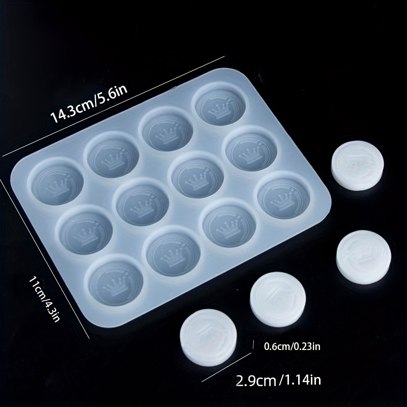 1pc 3d International Chess Resin Silicone Mold- Crown Chess Piece Mold For Indoor/outdoor Games, Wax Granule Making Decoration Crafts