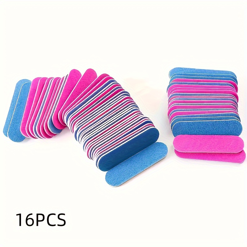 16pcs/23pcs Double-sided Nail Files Convenient To Carry Nail Polishing Tools Mini Files