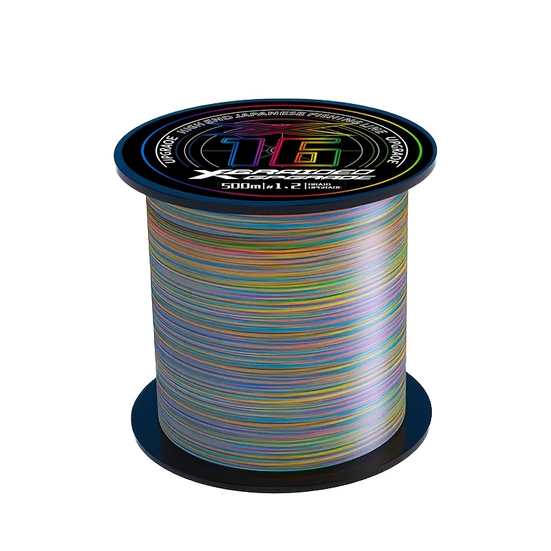 Image of 16 Thread 500m/547 Yard, Original Thread Woven Pe Fishing Line, Colorful, Durable And Wear-resistant, Non Fading, Designed For Coastal And Offshore Fishing