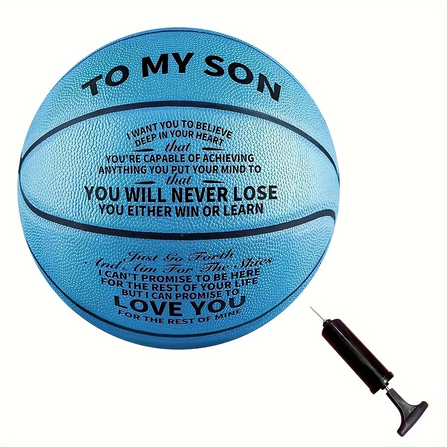 

1pc Size 7 Basketball, For Valentines Day Gift, Graduation Birthday Gifts For Son, With Pump