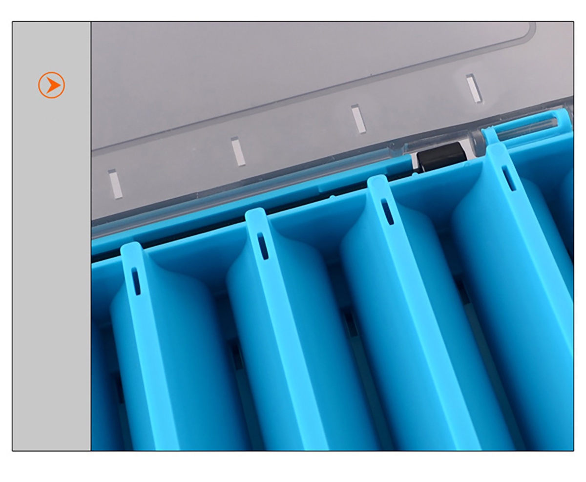 1pc double sided fishing tackle box 14 cells   bait storage case fishing tool accessories Product details 14