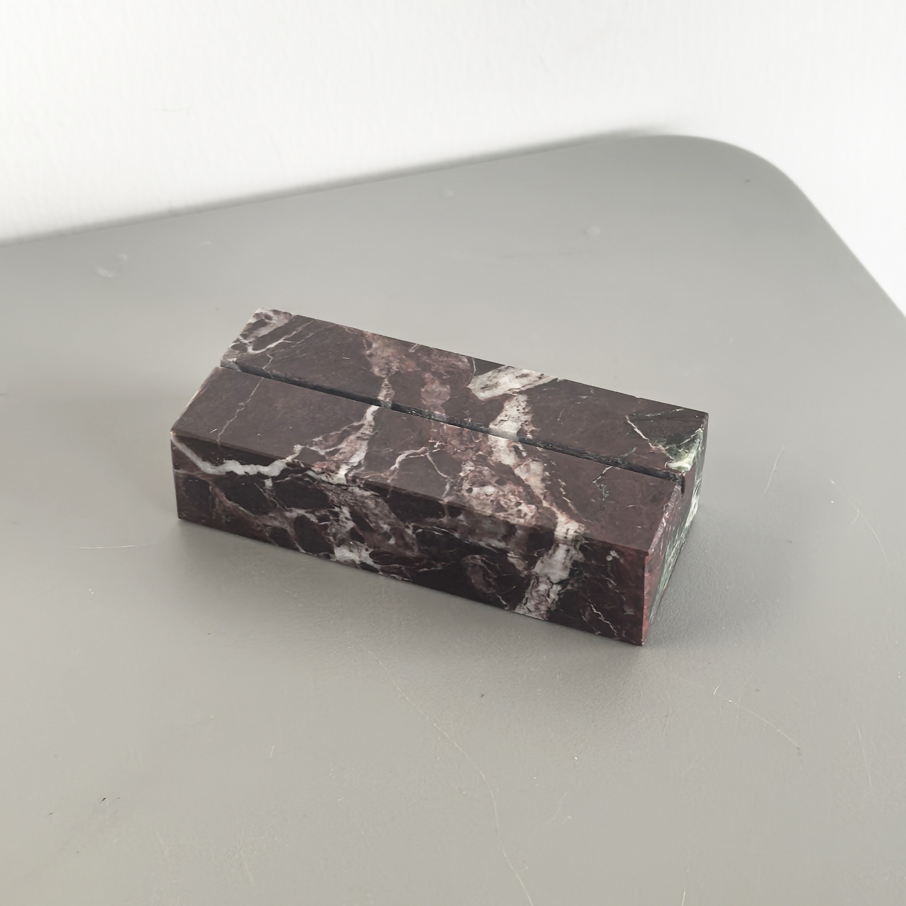 E-shop Fotoständer aus Naturmarmor, Visitenkartenhalter aus , Rot/Grün/Lila/Grau, Kartenhalter aus , , Notizzwecke, Fotosockel aus Marmor, schwere