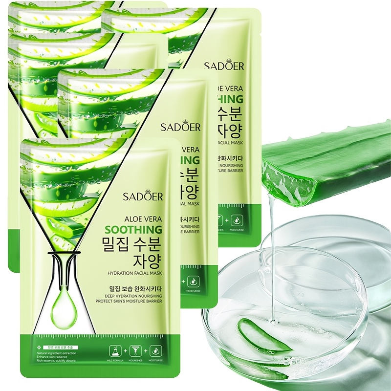 10 yaprak sadoer aloe vera nemlendirici yz maskesi kolajen - Temu  Switzerland