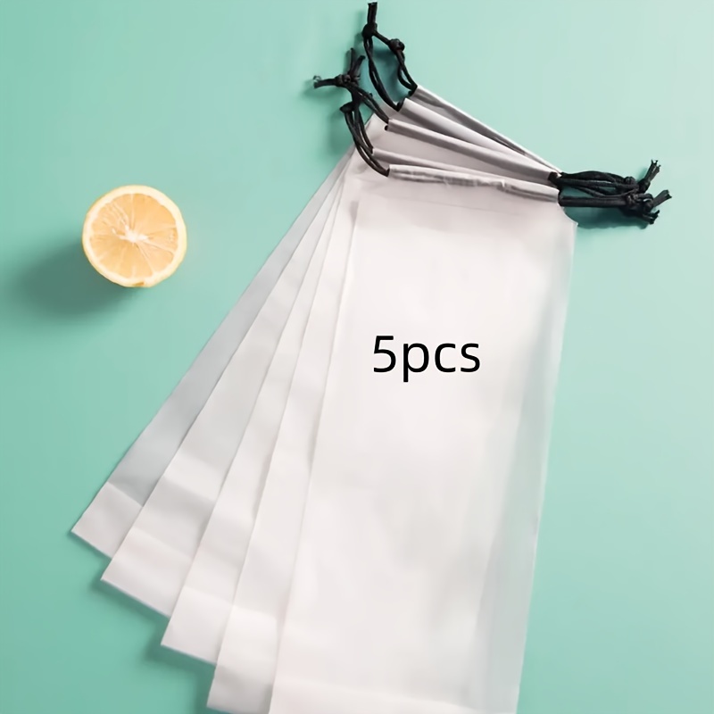 Image of 5pcs Portable Umbrella Storage Bag, Multi-functional High Quality Storage Bag, High Quality Storage Pouch, Mouse Pad Packaging Bag, Swimwear, Opaque Bra And Underwear Drawstring Bag