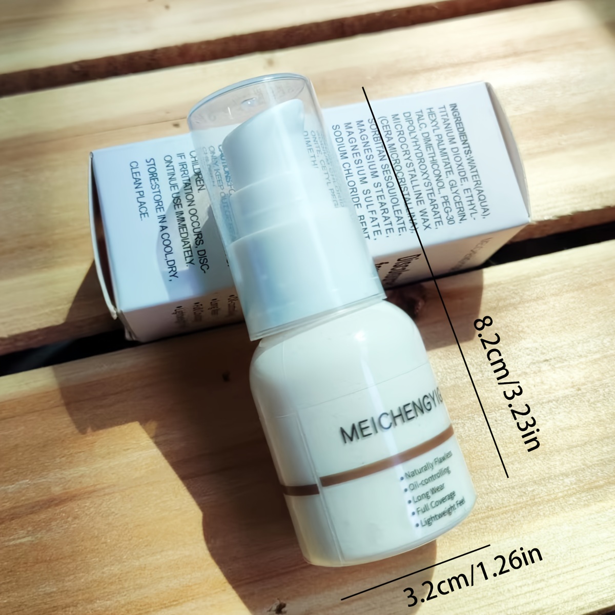 [Color-Changing Foundation] Instant Color-Changing Foundation - Matches Medium And Light Skin Tone With Color-changing Particles