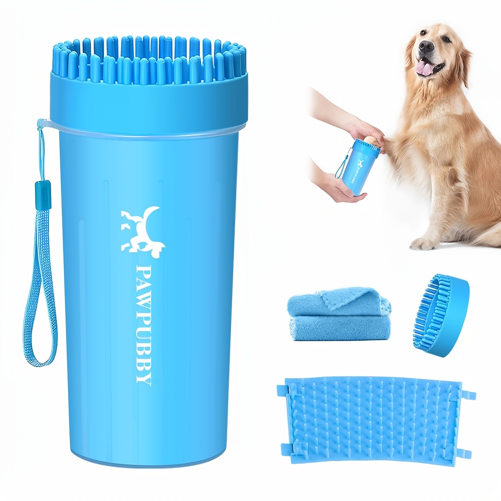 TEMU Pawpubby Dog Paw Washer Cleaner For Outdoor Clean For Dog Bath Grooming Kit For Large/extra Large Breeds