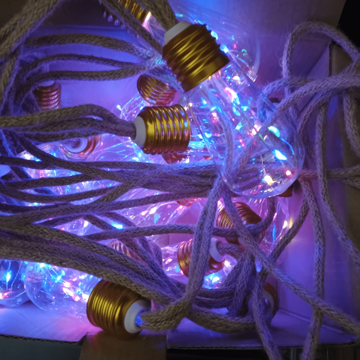 Solar Rope Light String with Remote Control, Multi-Mode Outdoor Hanging Lights
