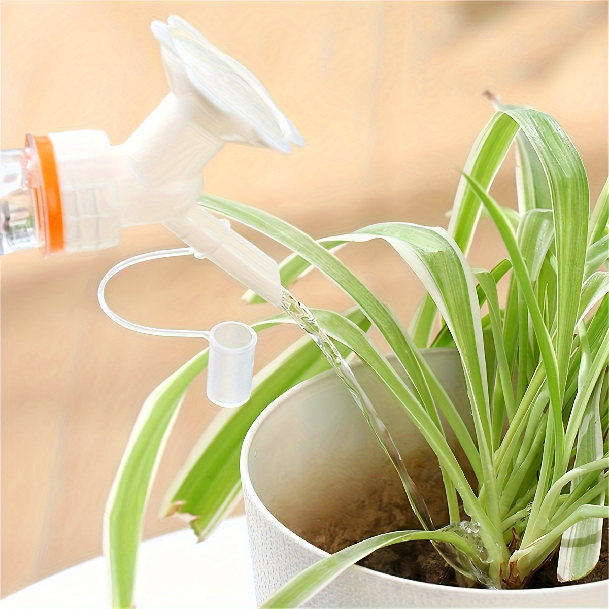 Dual-Use Watering Nozzle - Fits Soda & Beverage Bottles, Ideal for Flowers &, Thread, Random Color