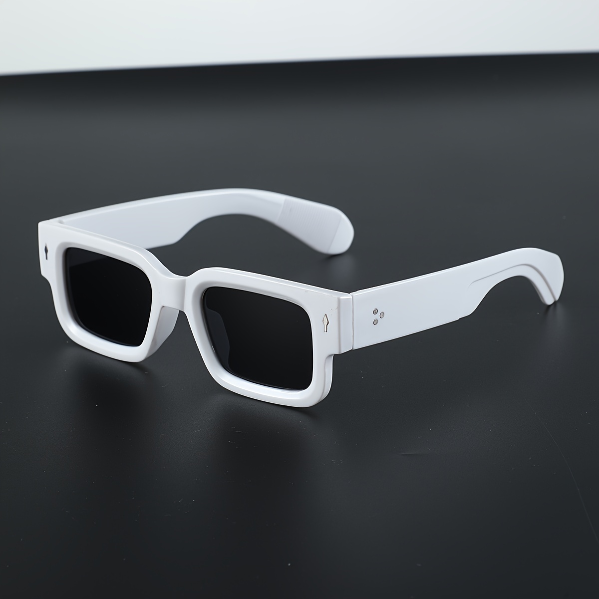 Image of 1 Pair Square Fashion Decorative Glasses, Style, Retro Trendy, -color Optional, Cool For Photos, Daily Use