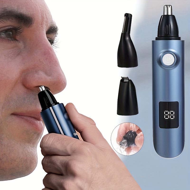nose hair trimmer non   nose hair   double   blade easy to clean eyebrow trimming tools   rechargeable nose hair trimmer eyebrow trim   kit long   short charging time easy to carry Product details 1