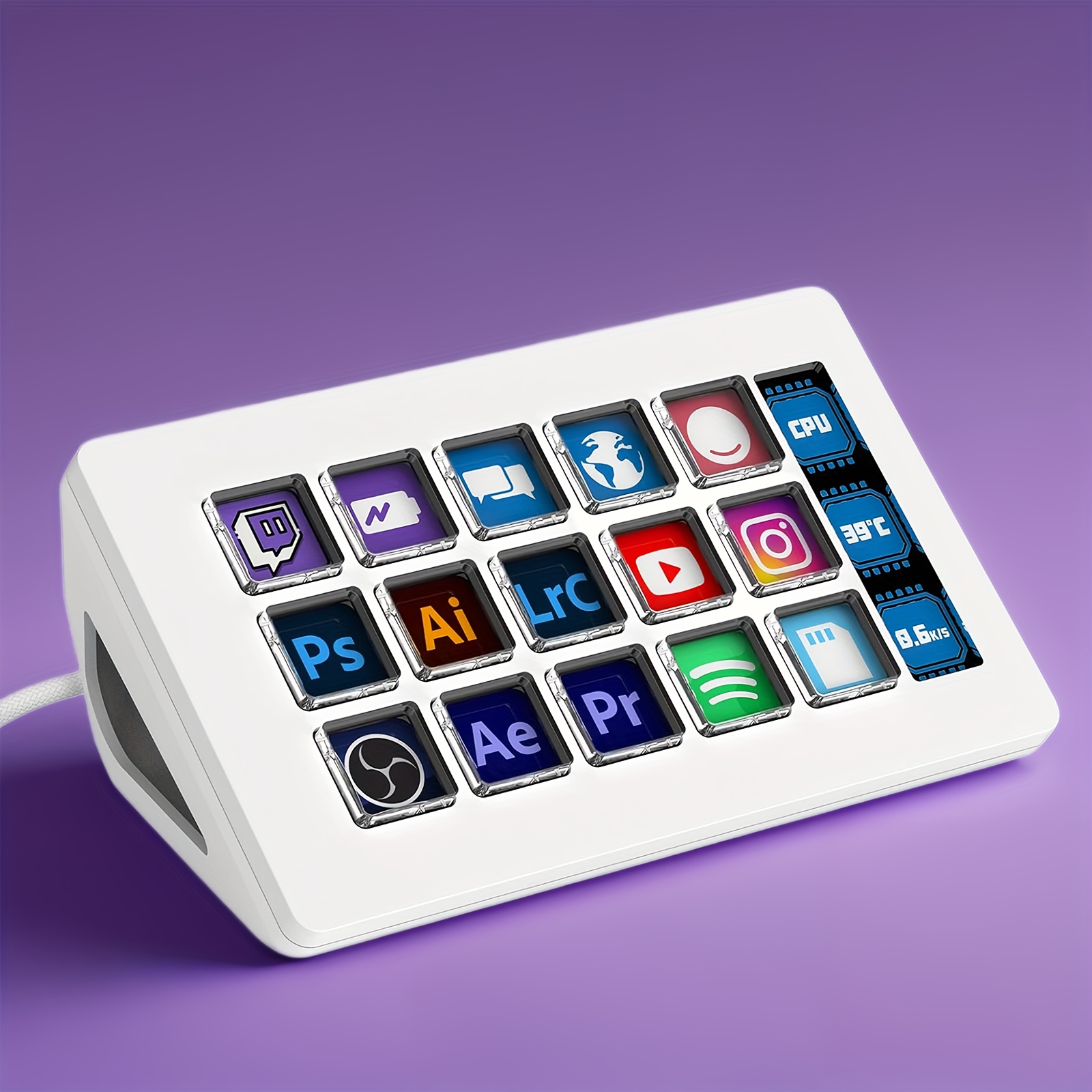 TEMU [live Streaming Controller] Live Streaming Control Console Desktop Assistant Control Panel Controller For Stock Trading Live Streaming,