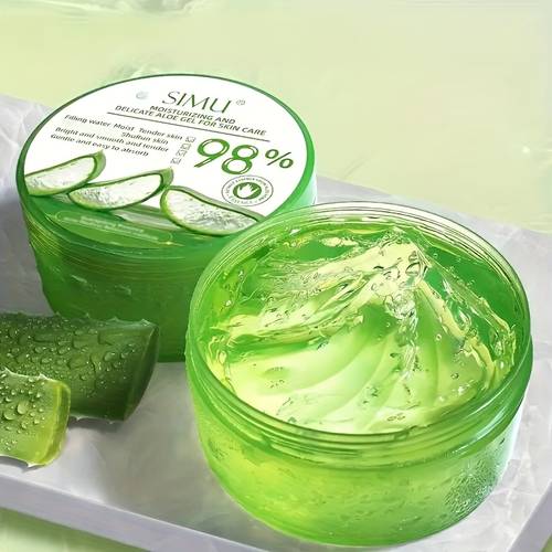 aloe vera gel 300g moisturizing soothing gel suitable for moisturizing cream of all light beige types non irritating formula containing 98 300g