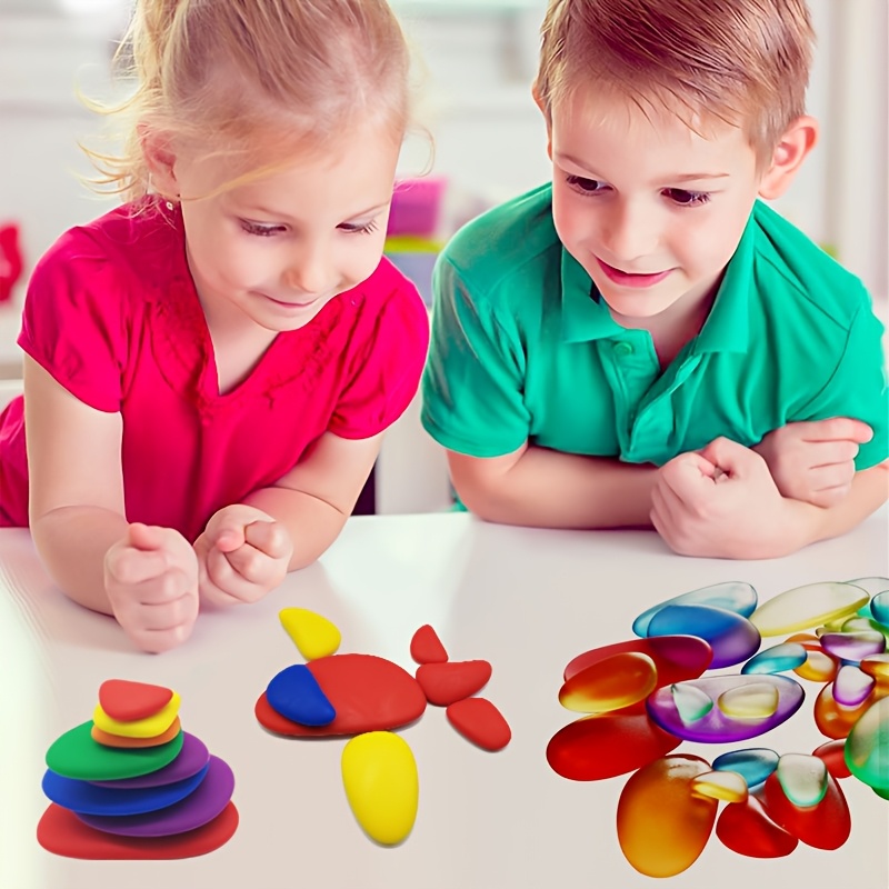 36pcs Rainbow Stacking Stones Educational Toy Set