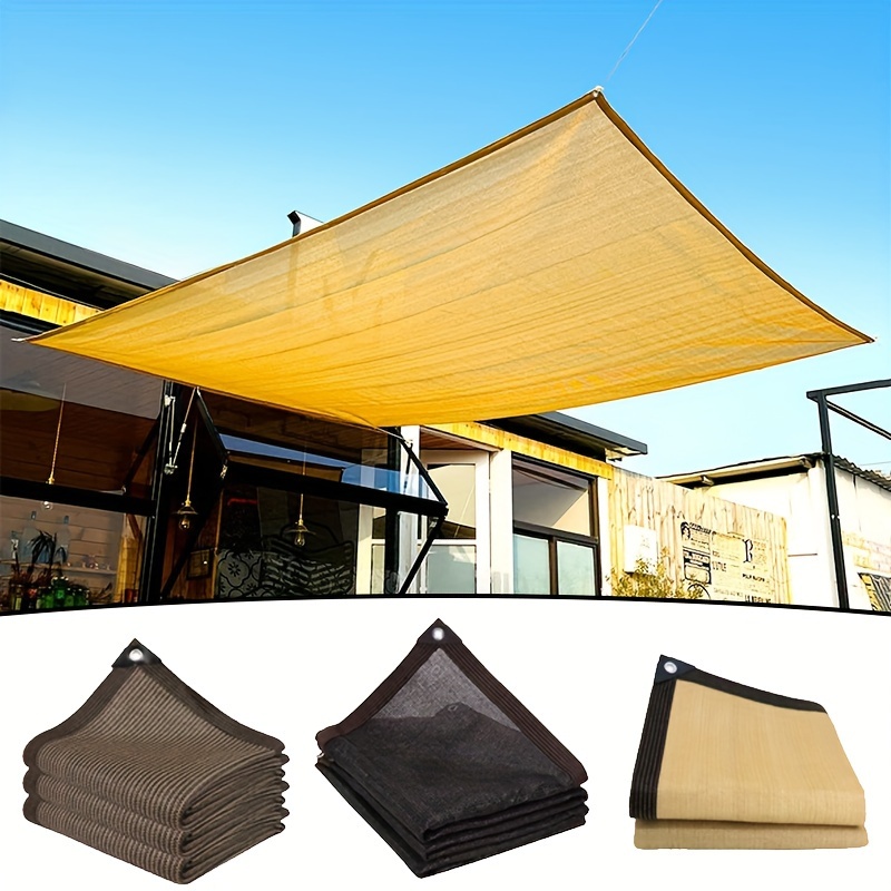 

Sunshade Cloth Square Patio Sail, Suitable For Balcony, Garage, Backyard, Swimming Pool, Lawn, Outdoor Activities, Sunshade Rate (90%-95%)