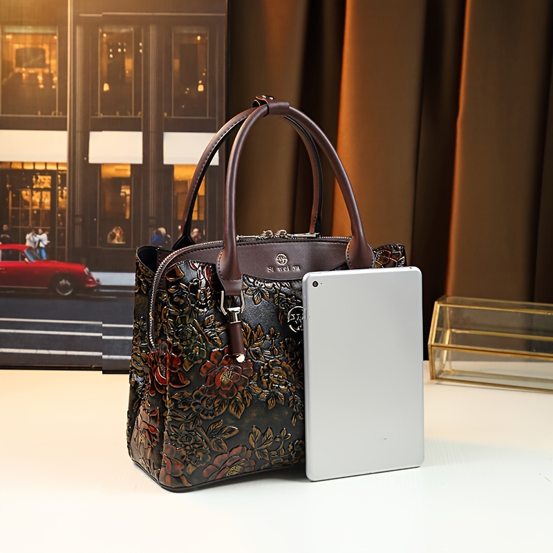 Large Capacity Handbag for Mothers, Retro Light Women's Bag