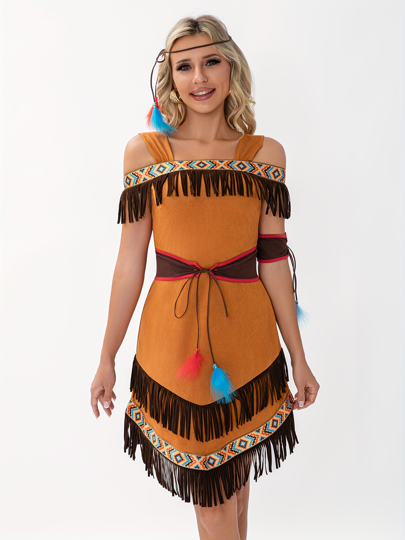 halloween native american adult cosplay performance costume - Temu Mexico