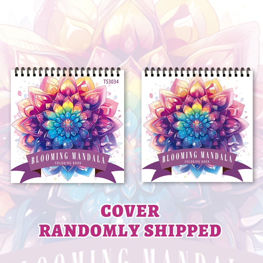 Image of Soothing Spiral Coloring Book For Adults - 8.3" X 8.3", 30 Pages, Perfect For Relax, Doodling, And Gifting On Holidays, Autumn Festival, Or Back To School