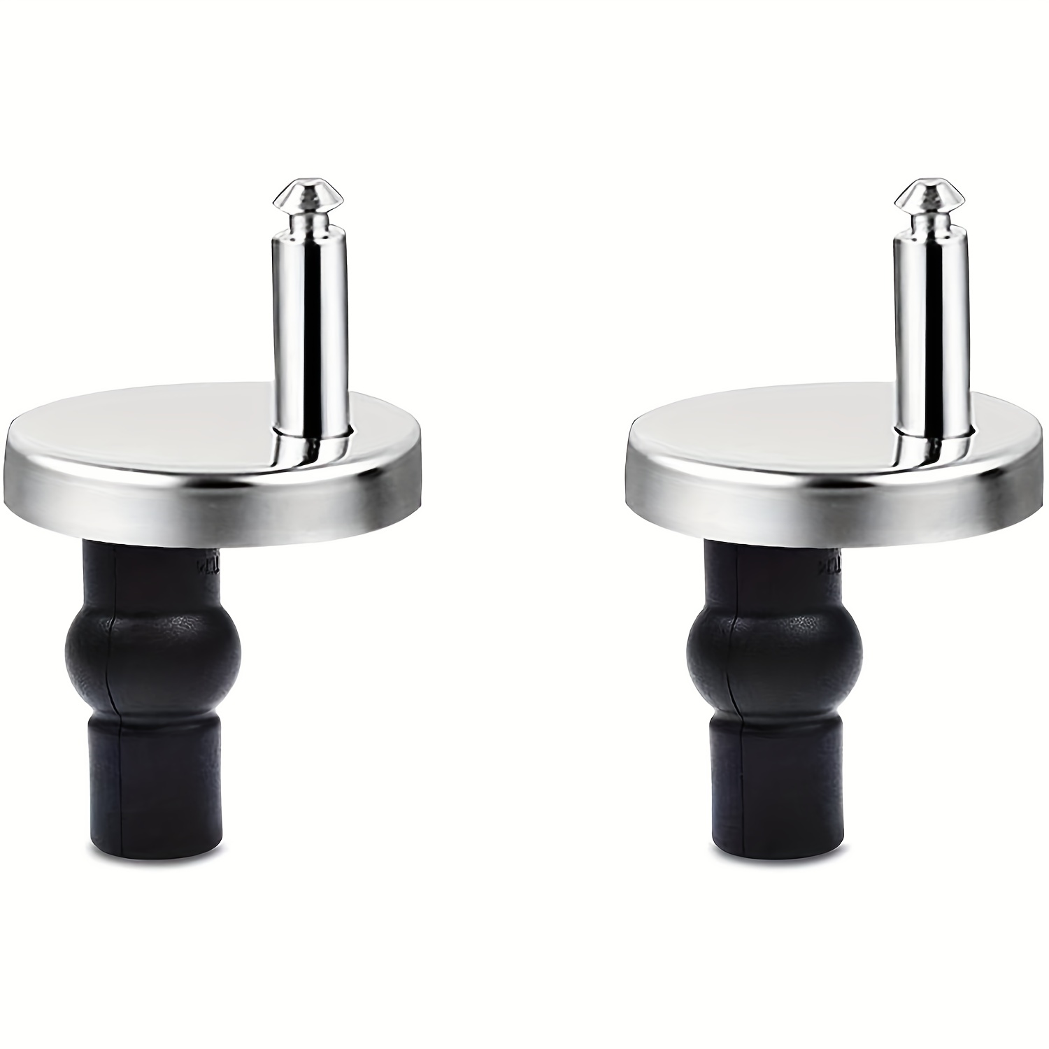 E-shop Set mit 2 Universal-Toilettsitzschrauben und -schrauben für Schnellverschluss-Scharnier-Ersatz, kompatibel mit Löchern von 14 mm bis 16 mm,