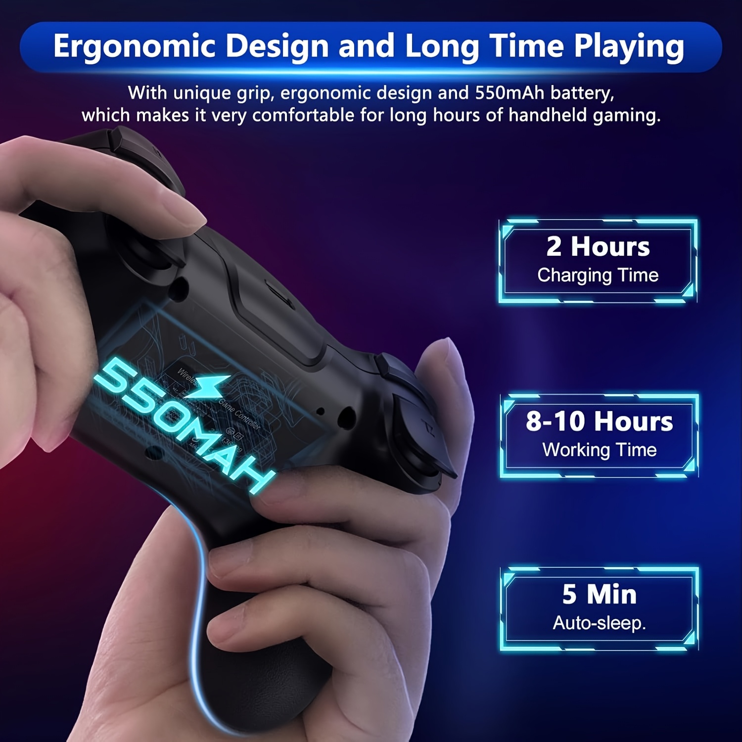 متوافق مع Switch/Switch Lite/Switch Oled/Switch 2Nd Generation، يشتمل جهاز التحكم عن بعد في الألعاب على جهاز التحكم عن بعد على شكل مقبض، يعمل مع Switch/Lite/Pc/Android/Ios/Steam، ويحتوي على مستشعر جيرسكوب للتحكم في الحركة بستة محاور، ويمكن استخدامه للاستيقاظ بالاهتزاز، والتحكم في التوربو بتصميم قابل للبرمجة.