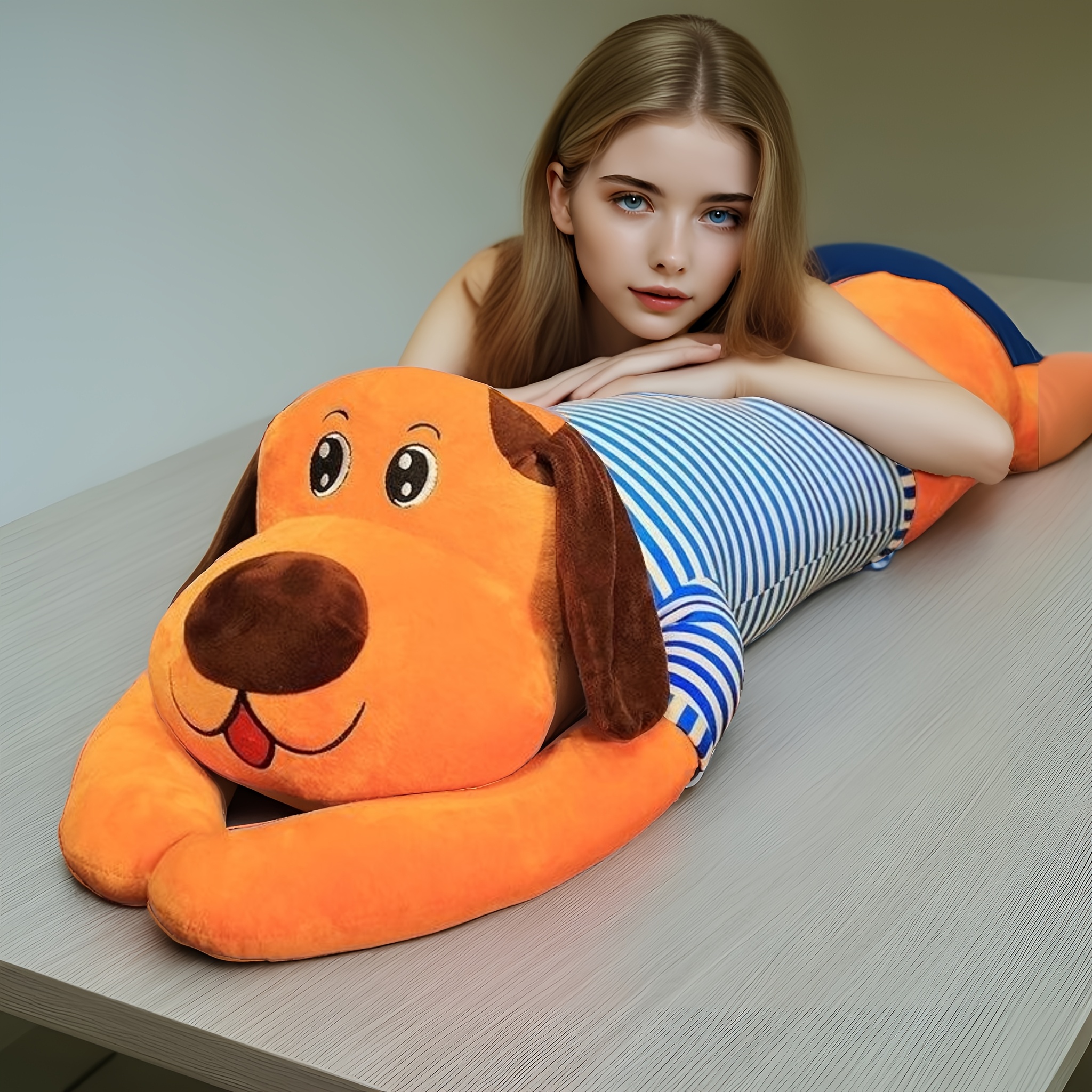 almohada peluche perros 100cm/130cm almohada acrílica Temu Uruguay