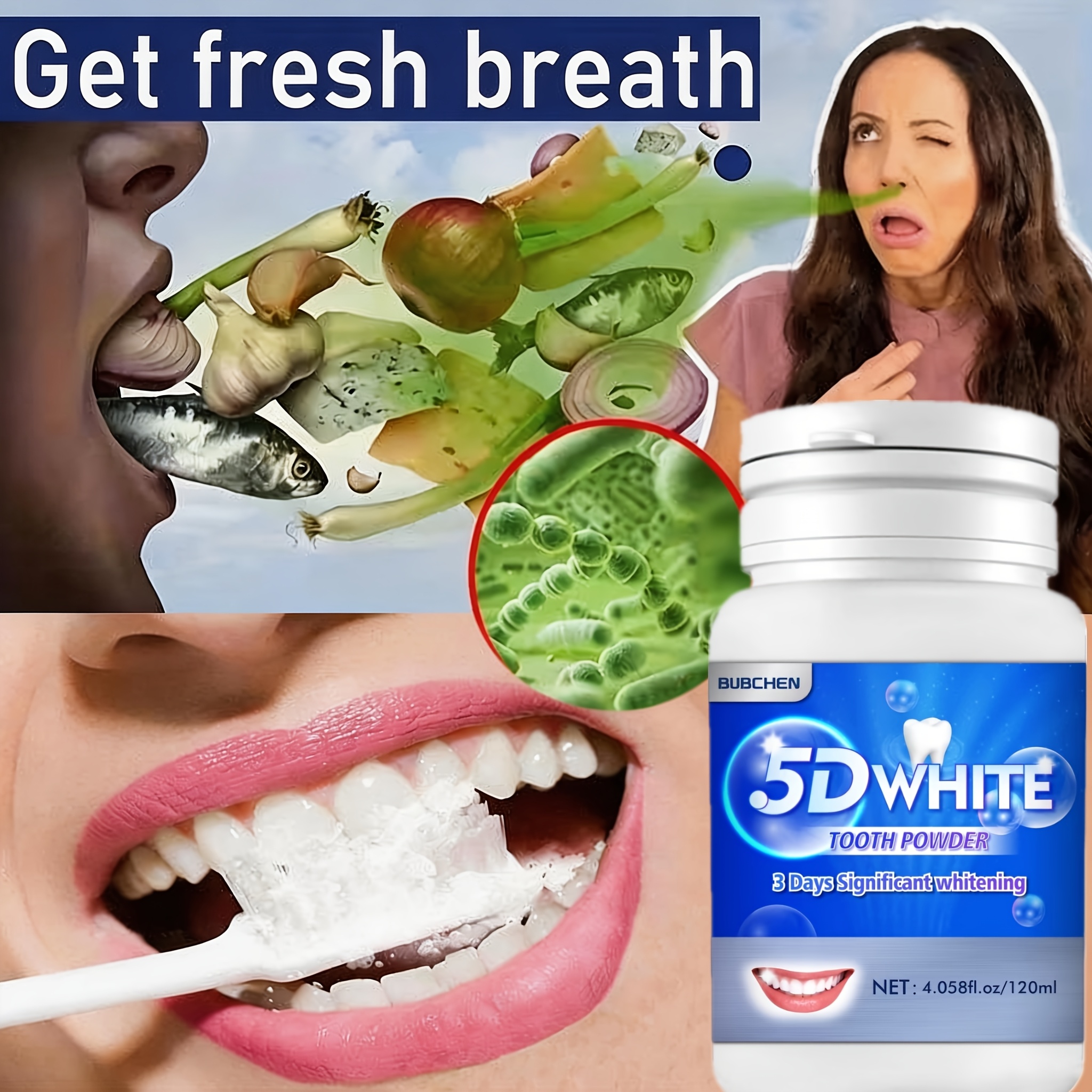 120ML Magic Natural Teeth Powder for Oral Hygiene