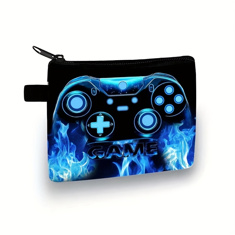 Console Controller Pattern Wallet, Coin Storage Bag, And Portable Wallet. Key And Earphone Storage. [printed Design-not Textured]