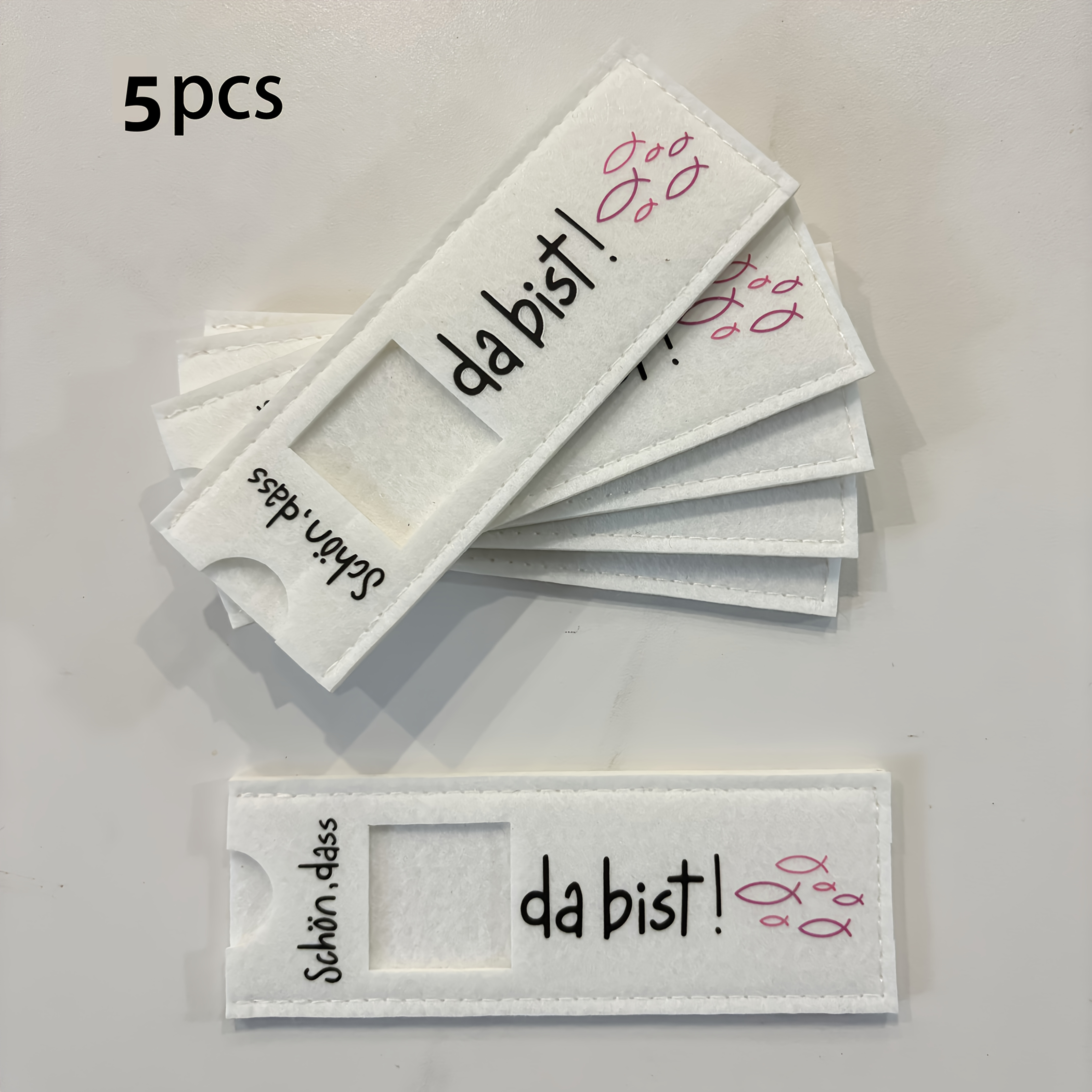 5/10-pack Felt Gift Bags, German "schön, Dass Du Da Bist!" Felt Chocolate Box, Suitable For Communion/confirmation/birthday/baptism, Gifts For Boys/girls///confirmation (chocolate Not Included)