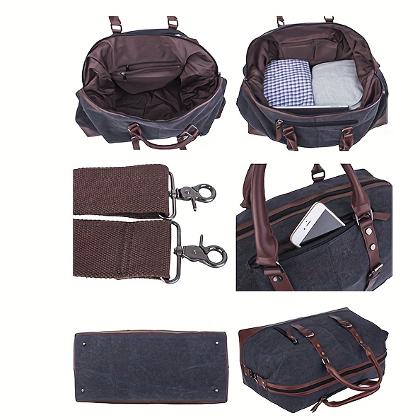 Weekend Overnight Travel Duffel - Large Capacity Heavy-Duty Gym & Weekend Trip with Multiple Compartments, Spacious Main & Front Pocket, Sturdy Top Handle & Detachable Strap, Durable Luggage for Sports, Business Travel - Ideal for Men & Women