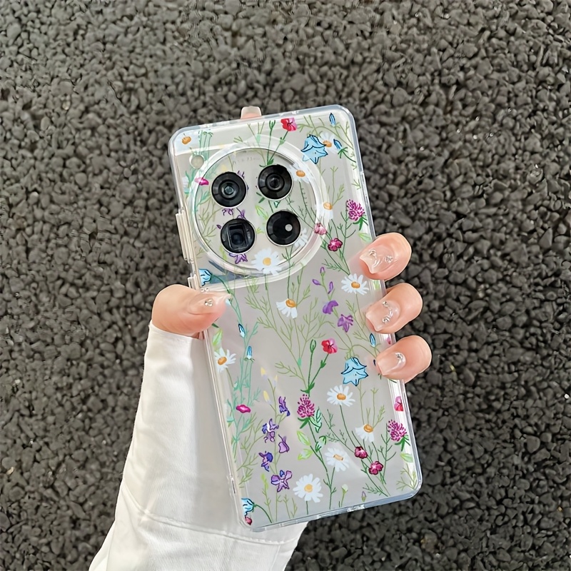 TEMU Phone Case: Full Screen Of And Plants Transparent Soft Case Suitable For Oneplus 13 12 11 9rt 8t 7tpro 6 5 Ace 2v 3 Nord Ce 2t Lite 300 1+ Phone