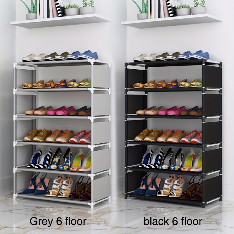 

A Set Of Shoe Racks With 3, 4, 5, 6, Or , Multifunctional Storage Shelves, Large Dustproof Shoe Organizers, , Space-saving, Easy To Clean, Suitable For Bedrooms, Dormitories, And Doorways, In Sizes.