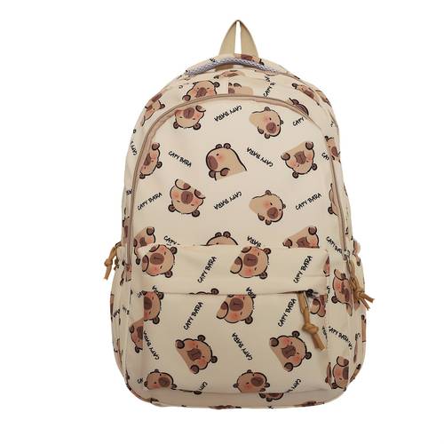 womens backpacks cute cartoon print capybara backpack versatile classic durable and for travel and school